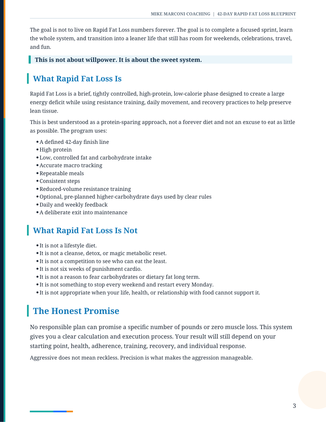 Blueprint sample page 3: Understand the approach