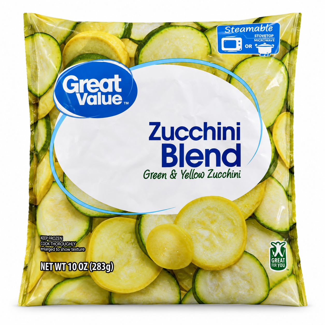 Great Value Zucchini Blend packaging